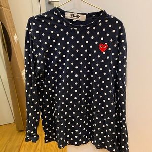 comme des garcons play long sleeve tshirt